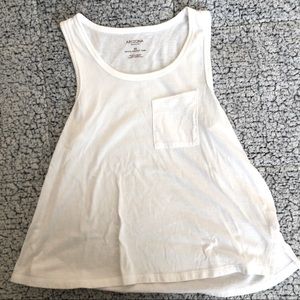 Arizona White Tank Top w/ Pocket